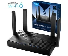 Belaidis Maršrutizatorius - Cudy WR3000 Gigabit Dual-Band 2.4/5 GHz Juodas
