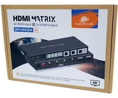 Matrix HDMI 4/2 Spacetronik SPH-M42EA 4K