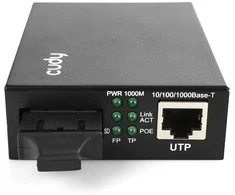 Konverteris Cudy MC100GSA-20P (RJ45 į SFP, 1Gb, PoE)
