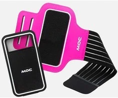 Moc Sport Ab Rinkinys Opaska Armband + etui Slip-In Bag XL Rožinė