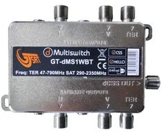 Gt Sat Multiswitch Wide Band ir Unicable II GT-dMS1TWBT