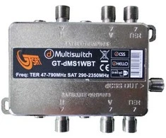 Gt Sat Multiswitch Wide Band ir Unicable II GT-dMS1TWBT