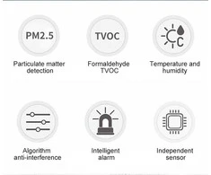 Noyafa Oro kokybės monitorius su PM2.5 signalizacija JMS-13