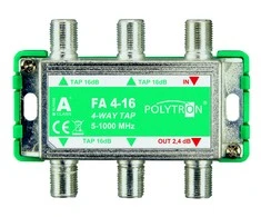 Polytron čiaupas 4 krypčių 16dB 5-1000 FA 4-16