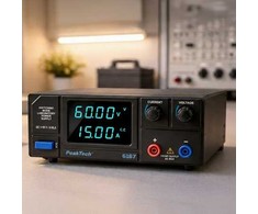 Peaktech Laboratorinis perjungimo maitinimo šaltinis DC 1-60V 15A smailė