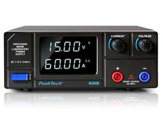Peaktech Laboratorinis perjungimo maitinimo šaltinis DC 1-15V 60A smailė