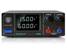 Peaktech Laboratorinis perjungimo maitinimo šaltinis DC 1-15V 60A smailė