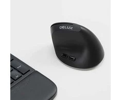 Optinė pelė Delux M618AIR GX juoda, belaidė