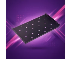 Lentyna RACK 19 1U SPR_RA04B juoda