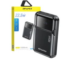 Powerbank 10000mAh 22.5W AWEI PA-95 juodas