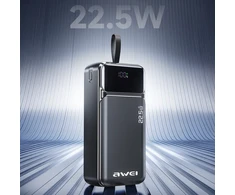 Powerbank 30000mAh 22,5W AWEI PA-103 juodas