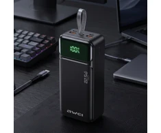 Powerbankas 30000mAh 22.5W su laidais AWEI PA-104