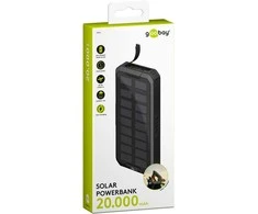 PowerBank Goobay 20000 mAh su QC PD saulės baterija