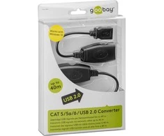 USB adapteris Goobay Hi-Speed USB - USB Juodas (93321)