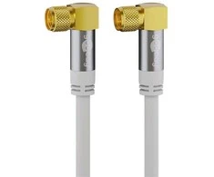 Wentronic Goobay Przyłącze antenowe FF SAT Balta Kątowe PREM-GKB10