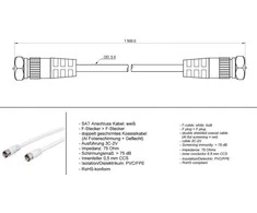 FF SAT jungtis Goobay antenos laidas 10 m