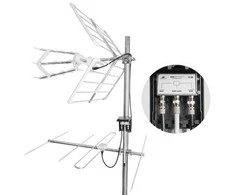 Rinkinys antena UHF+VHF H diplekseris Spacetronik EOS
