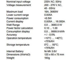 Skaitmeninis energijos skaitiklis PeakTech 9035