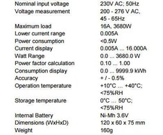 Skaitmeninis energijos skaitiklis PeakTech 9035