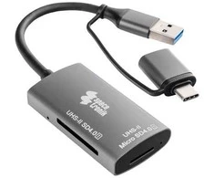 Skaitytuvas kart SPU-CR05 USB-C USB-A Spacetronik