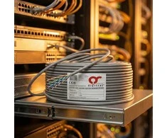 Susukta pora DIGITSAT UTP Cat.6 CU PVC 100m, pilka, vidaus patalpoms