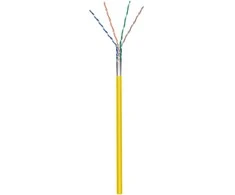 Goobay CAT5e laidas F/UTP AWG 26/7 Geltonas apvalus 100m