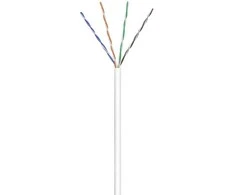 Wentronic Goobay CAT 6 tinklo kabelis, U/UTP, baltas - Kabelio ilgis 100 m