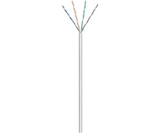 Wentronic Goobay CAT 6 tinklo kabelis, U/UTP, pilkas - Kabelio ilgis 100 m