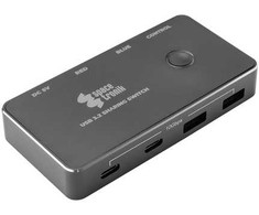 Spacetronik SPU-KVM03 KVM komutatorius 2/4 išėjimų USB 3.2 gen2 10Gbps
