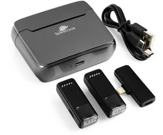 Spacetronik 2x belaidis mikrofonas iPhone Lightning I WM12L