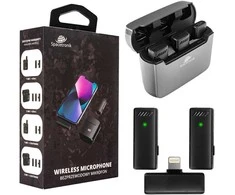 Spacetronik 2x belaidis mikrofonas iPhone Lightning I WM12L