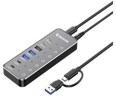 Spacetronik SPU-M19 Šakotuvas Hub 7in1 USB gen3.2 10 Gbps