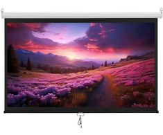 Spacetronik Rankiniu būdu susukamas projektoriaus ekranas 84"16:9 baltas