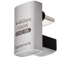 Spacetronik Adapteris 2w1 USB-C ir USB-C USB4 8K 90st SPU-A23