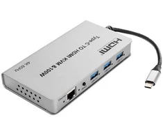 Spacetronik USB-C adapteris HDMI KVM 100W 4K 60Hz SPU-M17