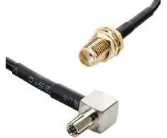 Spacetronik Antenos jungtis, SMA lizdas CRC9 10cm