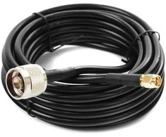 Spacetronik Antenos laidas, N kištukas, SMA kištukas LMR240, 3 m