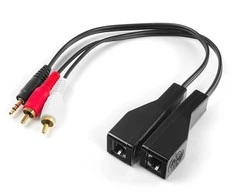 Spacetronik Garso adapteris 2RCA per LAN kabelį į SPA-A01 lizdą