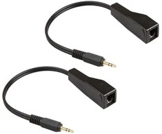 Spacetronik Garso 3,5 mm lizdo ilgintuvas naudojant LAN SPA-A02