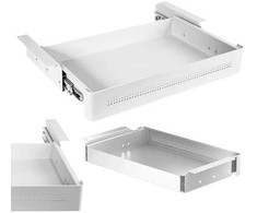 Spacetronik Szuflada podbiurkowa plieninė SPB141W balta