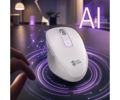 Spacetronik Belaidė Bluetooth pelė EZZY 02 AI balta