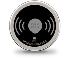 Spacetronik SPM-04 15W belaidis stalinis įkroviklis su USB