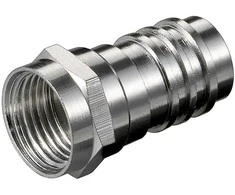 Spacetronik Crimp F kištukas HQ 7.0mm - pakuotėje 10 vnt