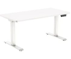 Elektrinis rašomasis stalas Spacetronik Moris QuickLock 224WW, 140 × 70 cm, baltas