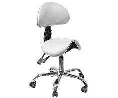 Spacetronik Ergonomiška reguliuojamo aukščio taburetė SELLA 1, balta