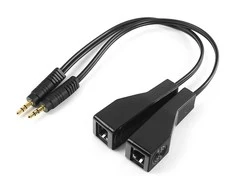 Spacetronik Garso 3,5 mm lizdo ilgintuvas naudojant LAN SPA-A02
