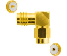 Spacetronik GSM adapteris RP-SMA kištukas / RP-SMA lizdas 90 laipsnių.