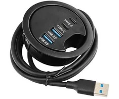 Spacetronik Stalinis šakotuvas 2x USB 3.0 + 2x USB-C