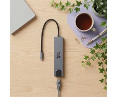 Spacetronik SPU-M22 USB-C 3.1 gen1 8 in 1 šakotuvas HDMI RJ45 PD 87W