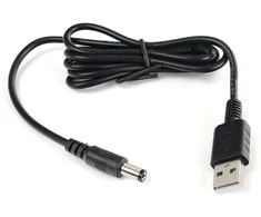 Spacetronik USB į DC 2.5/5.5 maitinimo adapterio laidas, 100 cm